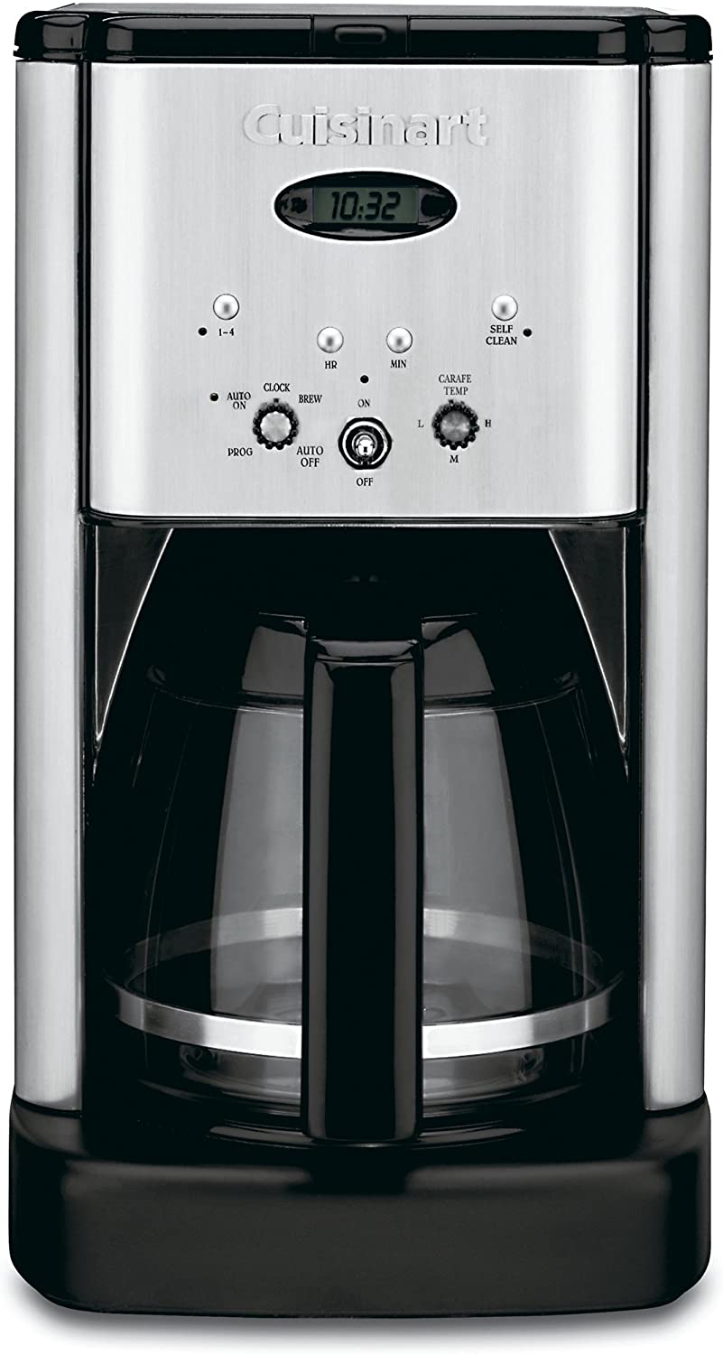 Cuisinart DCC-1200 Brew Central 12 Cup Programmable Coffeemaker, Black/Silver