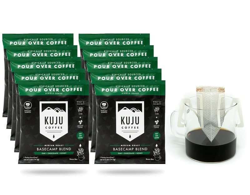 10. Kuju Coffee Premium Single-Serve Pour Over Coffee