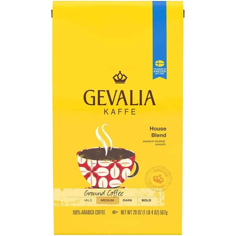 18. Gevalia House Blend Ground Coffee
