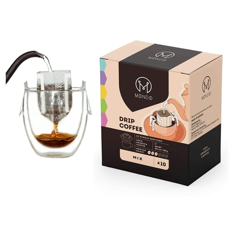 4. Mondo Drip Coffee Maker, Single Serve Pour Over Coffee Filter Bag