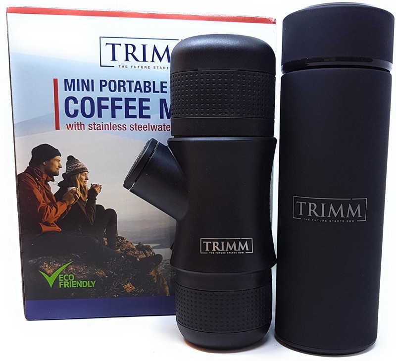 5. Trimm Portable Espresso Maker and Thermos Vacuum Insulated Double Wall