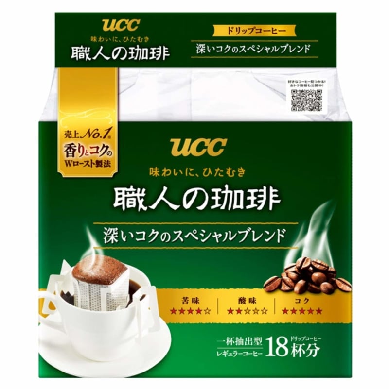  5. UCC craftsman of coffee drip coffee deep richness of the special blend 18P