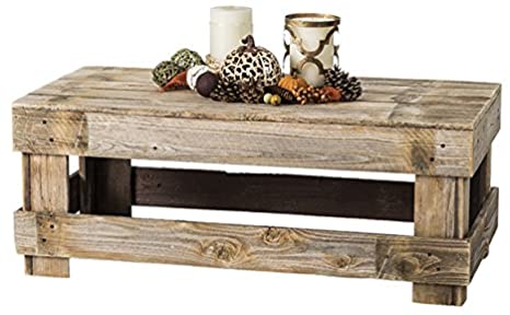 6. Del Hutson Designs Farmhouse Coffee Table 