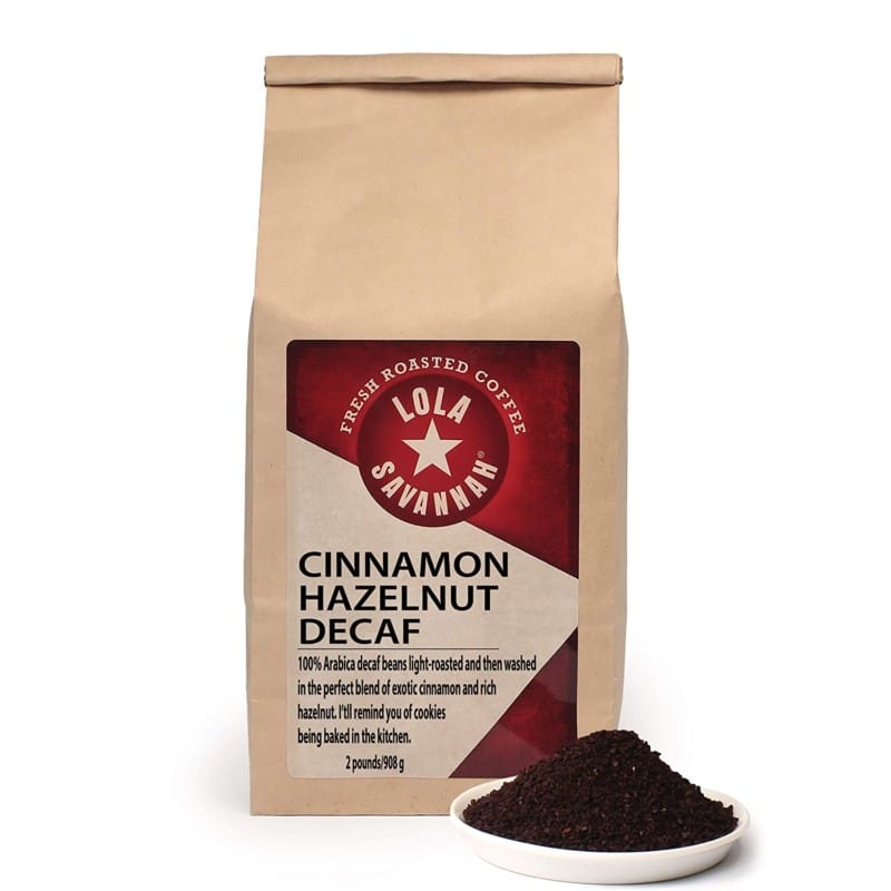 6. Lola Savannah Cinnamon Hazelnut Ground Coffee