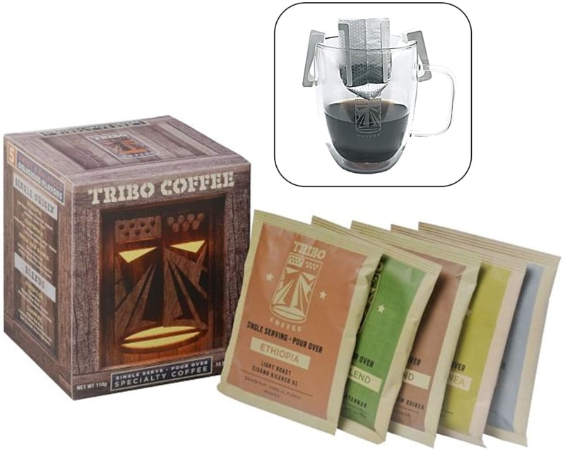  8. Tribo Coffee Single-Serve Portable Pour Over Drip Coffee