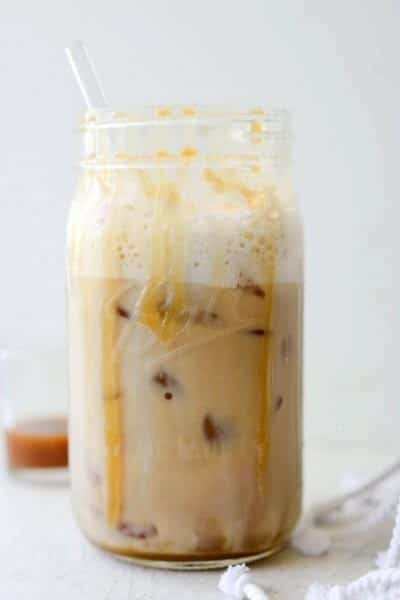 10. Caramel Vanilla Iced Coffee