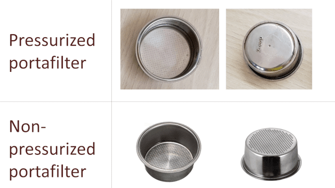 5. What Are The Differences Between Pressurized Portafilter And Non-pressurized Portafilter?