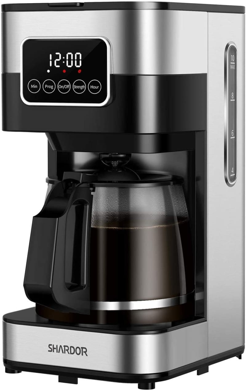 10. SHARDOR Coffee Maker, Touch-Screen 10-cup Programmable