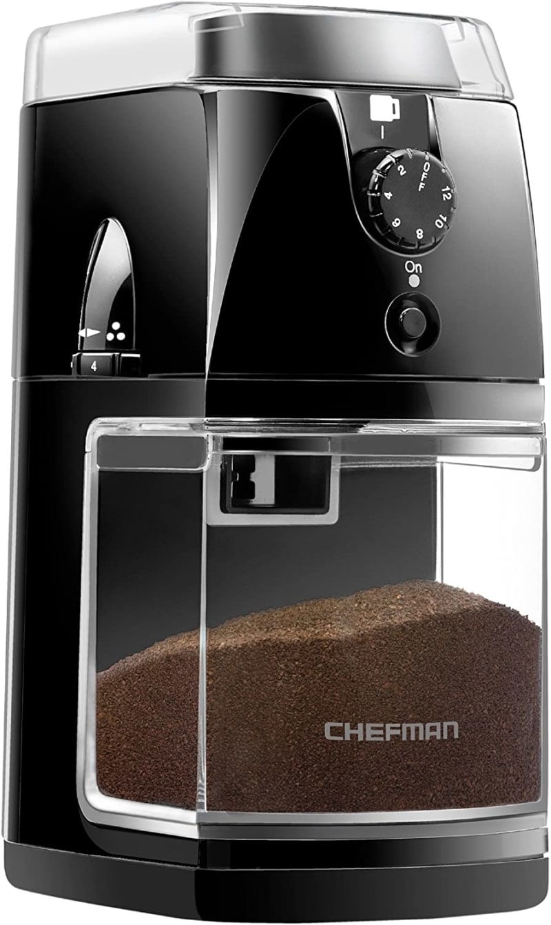 12. Chefman Coffee Grinder Electric Burr Mill