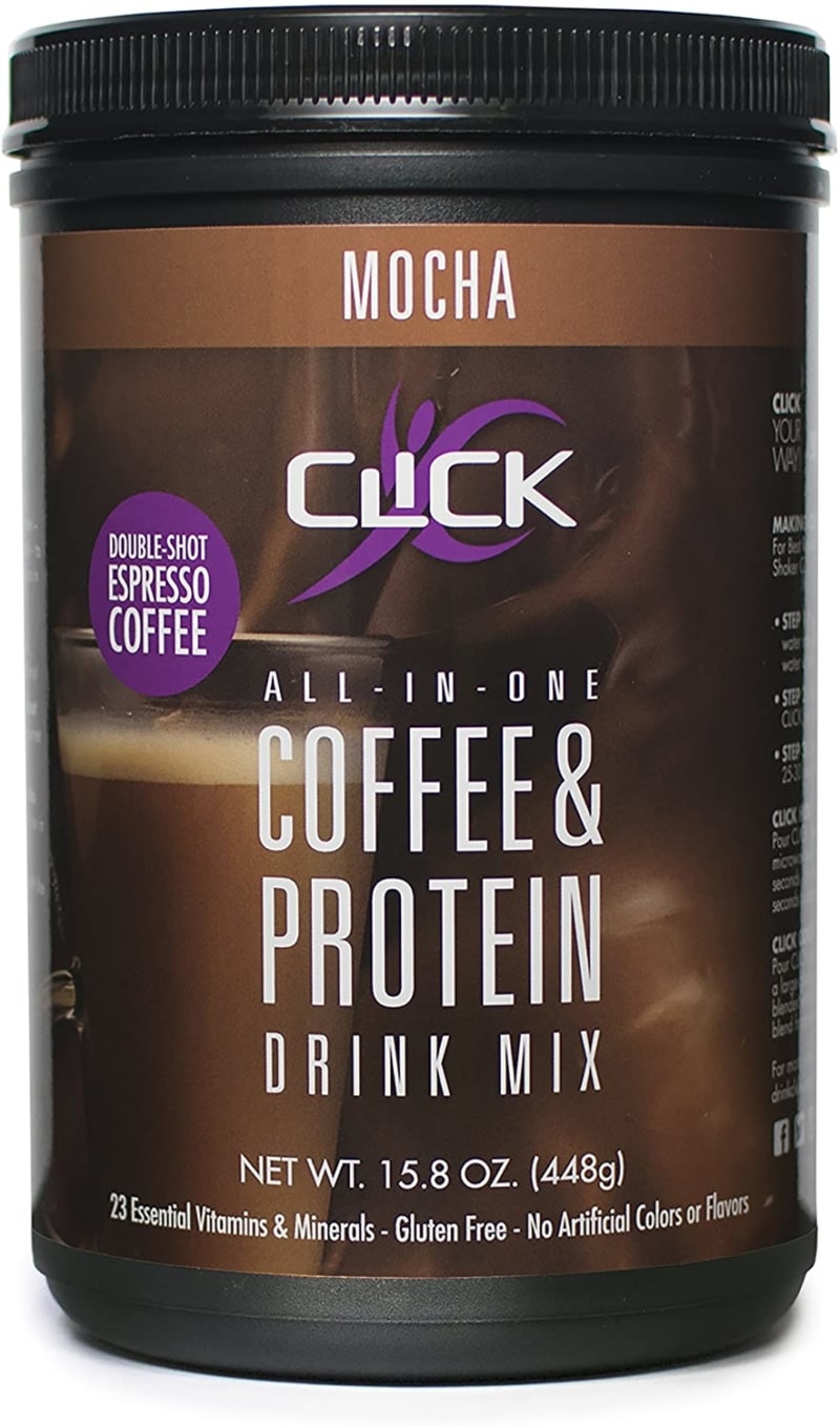 3. CLICK All-in-One Protein & Coffee Meal Replacement Drink Mix 