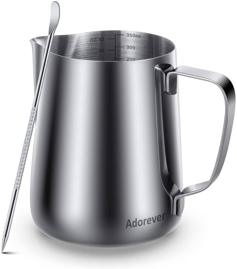 3. ADOREVER MILK FROTHING PITCHER 