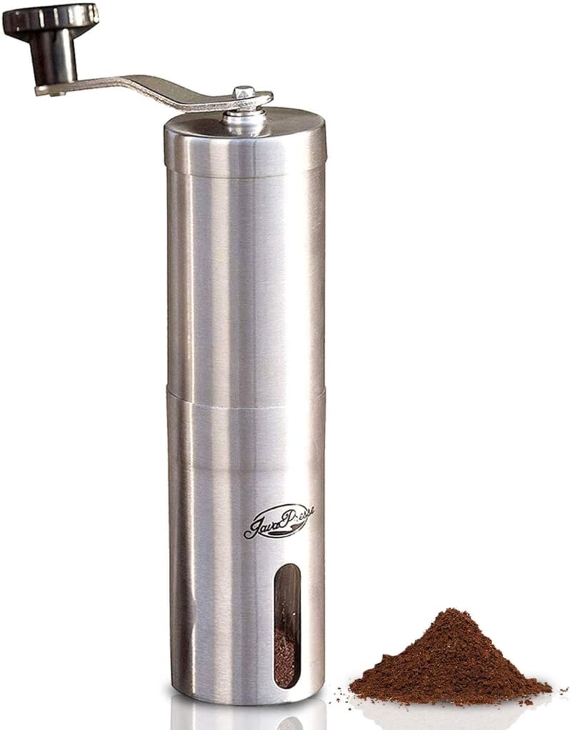 6. JavaPresse Manual Coffee Grinder with Adjustable Setting