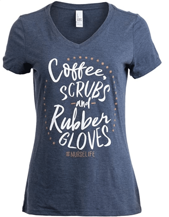 7. V-neck Ann Arbor Women T-shirt for Caffeine Lovers 