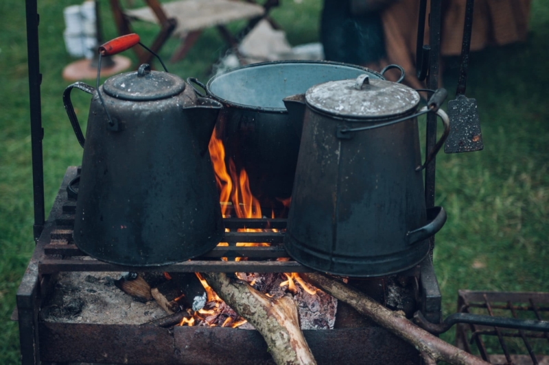 2.  	Making Cowboy coffee