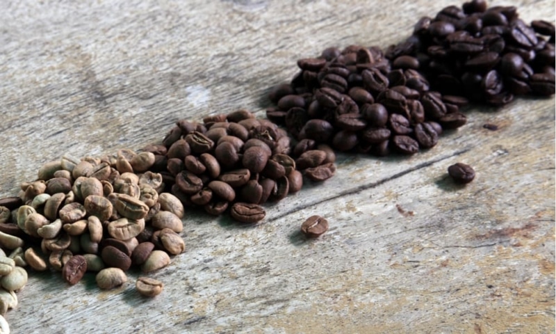 Four Coffee Roast Types