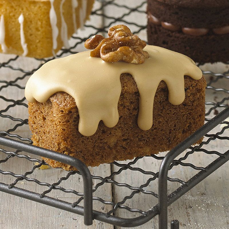 Mini Coffee and Walnut Cakes