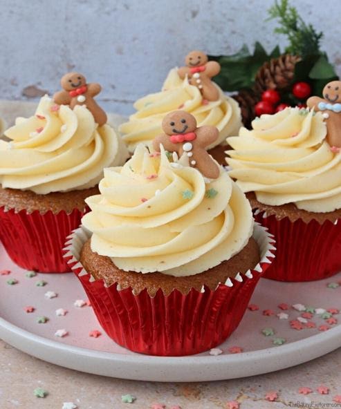 Gingerbread Biscoff Coffee Cupcakes