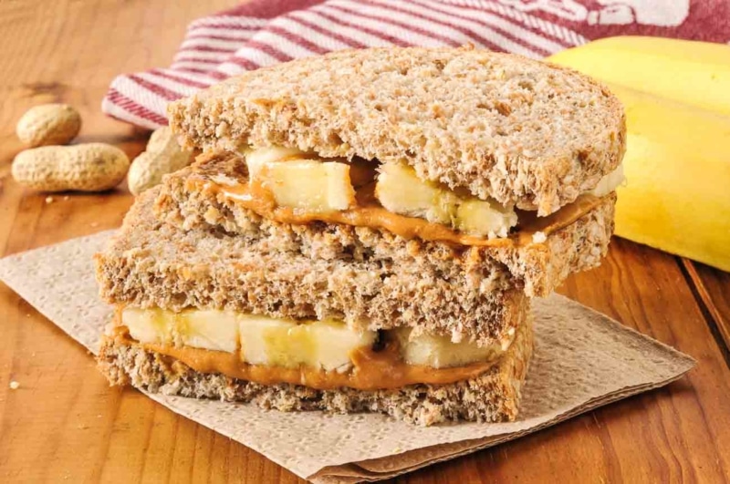 Peanut Butter and Banana Sandwich