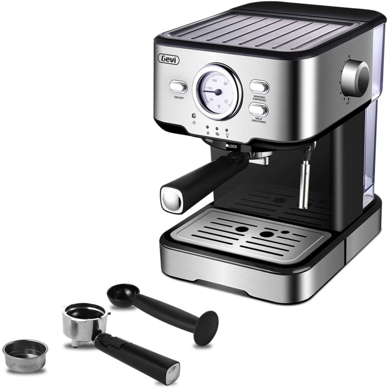 1. Gevi Espresso 15 Bar Coffee Machine 