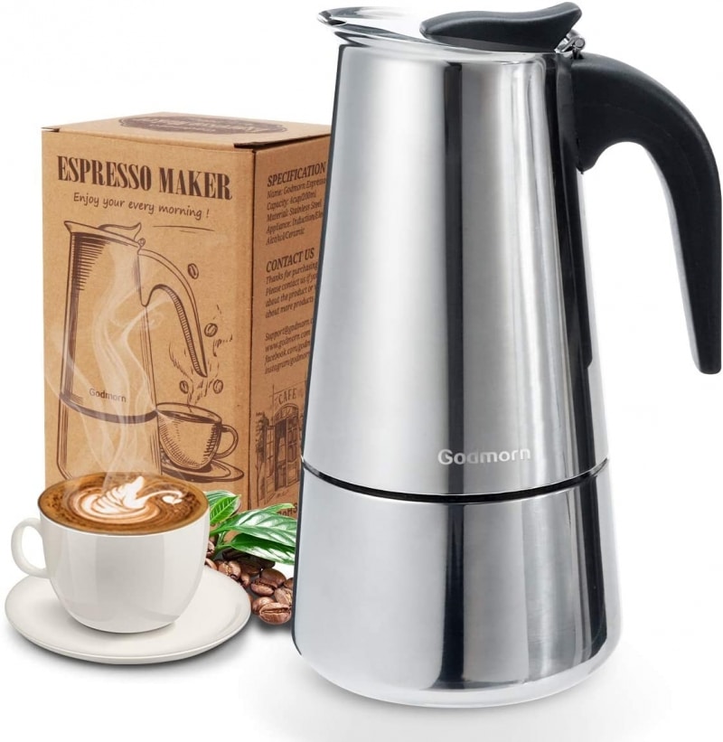 1. Godmorn Stovetop Espresso Maker 