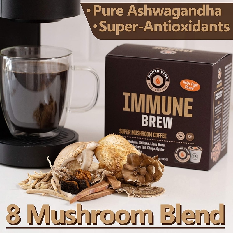 11. RapidFire Immune Brew Super Mushroom Coffee 