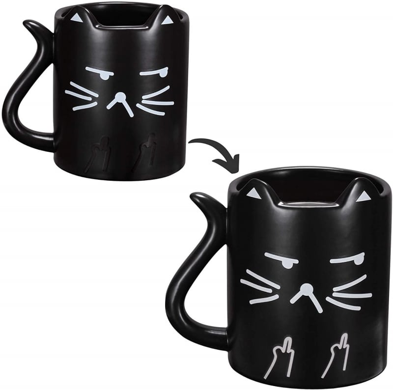2. Onebttl Store Funny Heat Sensitive Coffee Mug