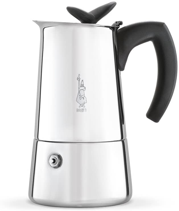 2. Bialetti Stainless Steel Musa Stove top Coffee Maker