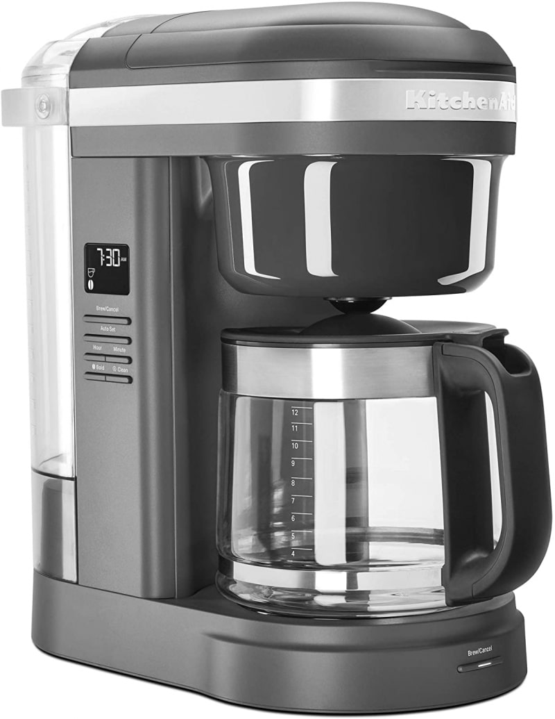 2. KitchenAid KCM1208DG Spiral Showerhead 12 Cup Drip Coffee Maker 