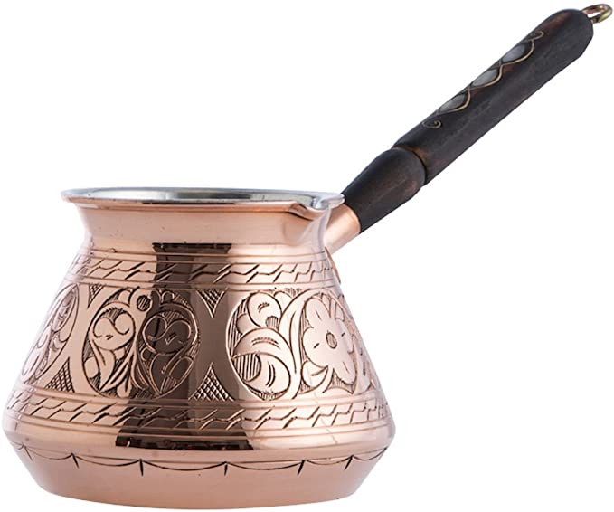 6. CopperBull Copper Turkish Greek Arabic Coffee Maker 