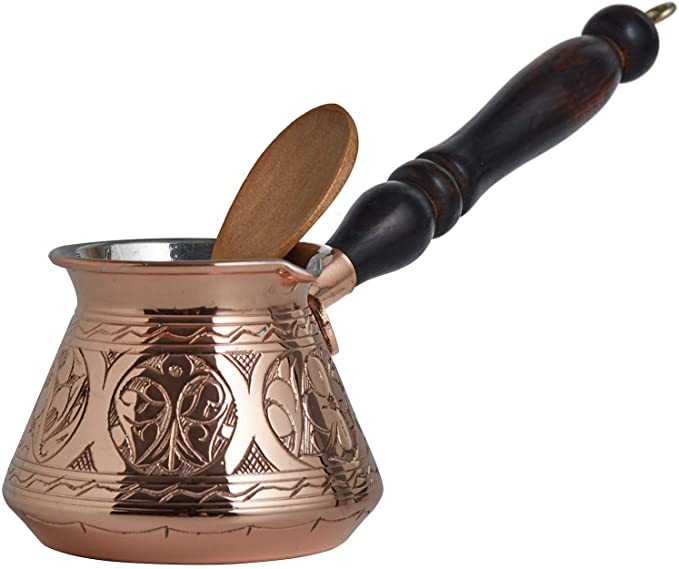 7. DEMMEX Copper Turkish Greek Arabic Coffee Maker 