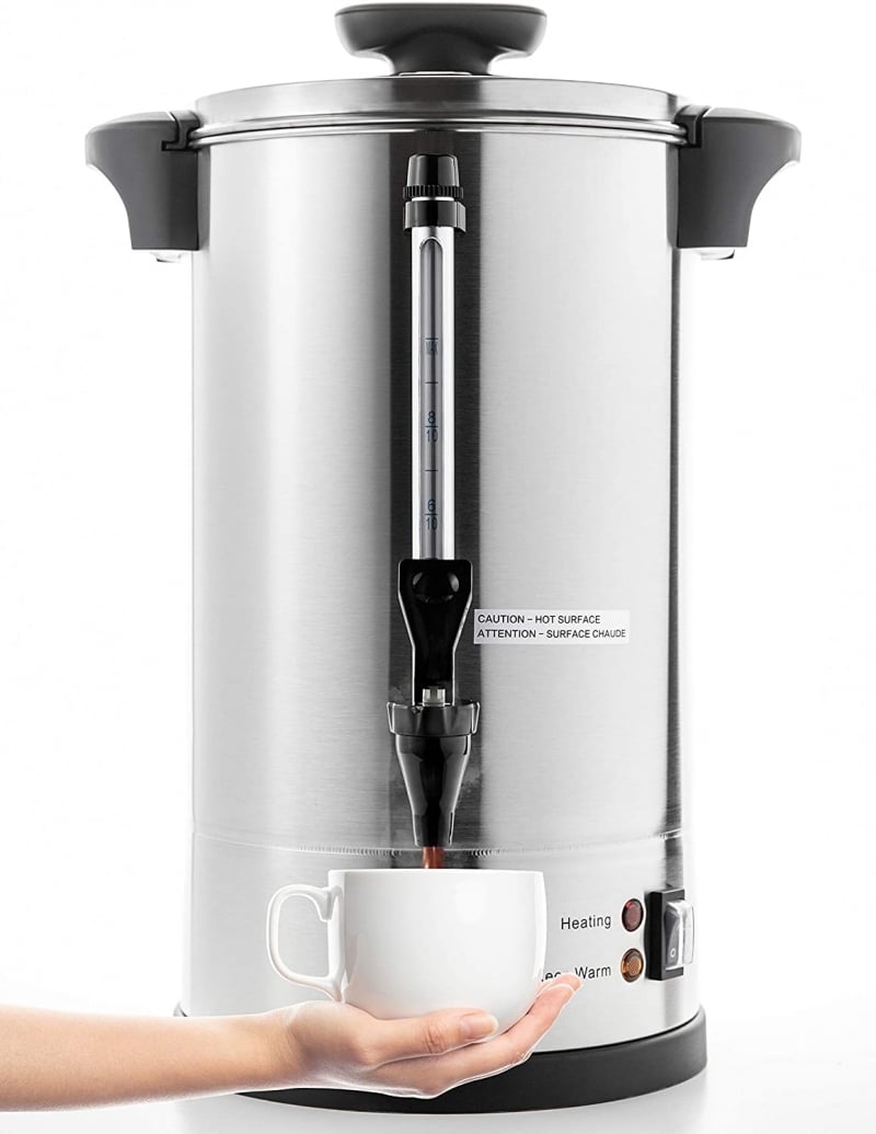 3. SYBO Commercial Percolate Delicious Coffee Maker Hot Water Urn