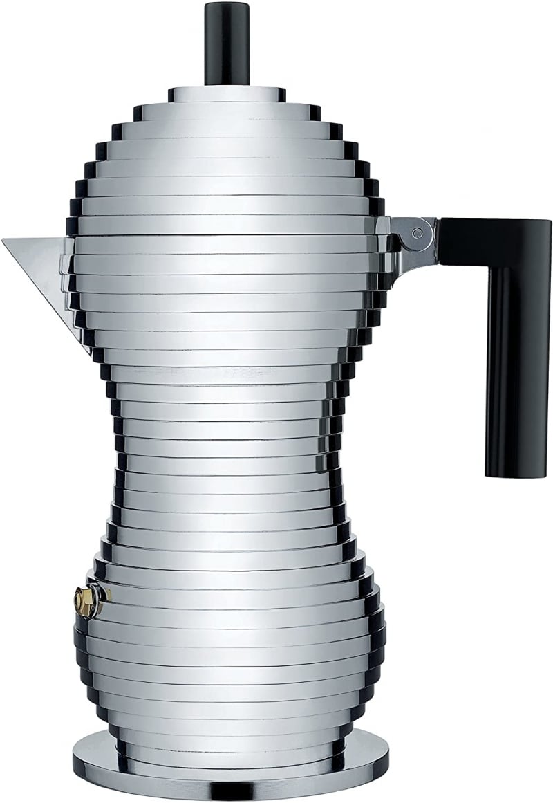 4. Alessi Stove Top Espresso 6 Cup Coffee Maker 