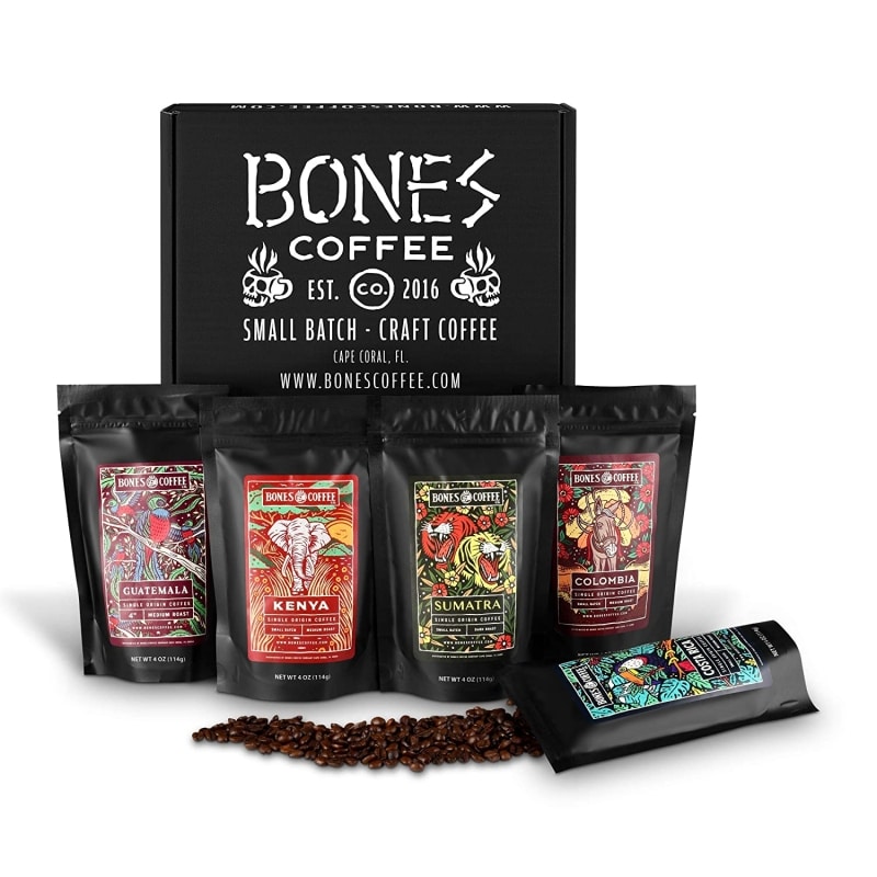 5. Bones Coffee World Tour Sample Pack 