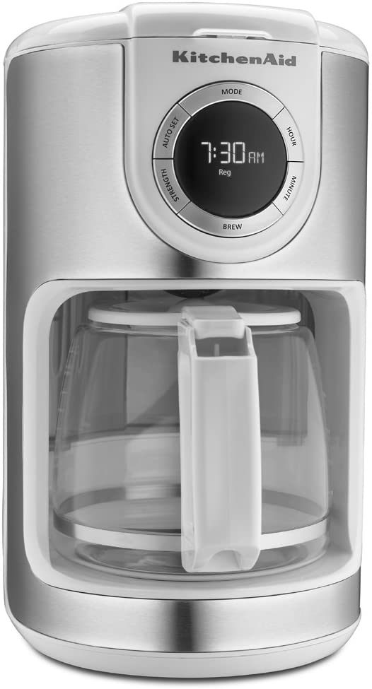 5. KitchenAid KCM1202WH 12-Cup Glass Carafe Coffee Maker