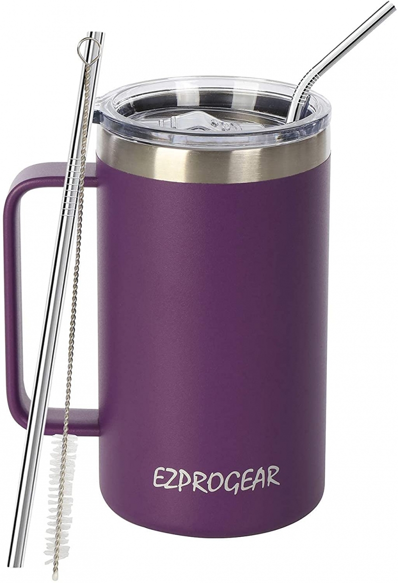 8. Ezprogear Stainless Steel Reusable Coffee Cup  