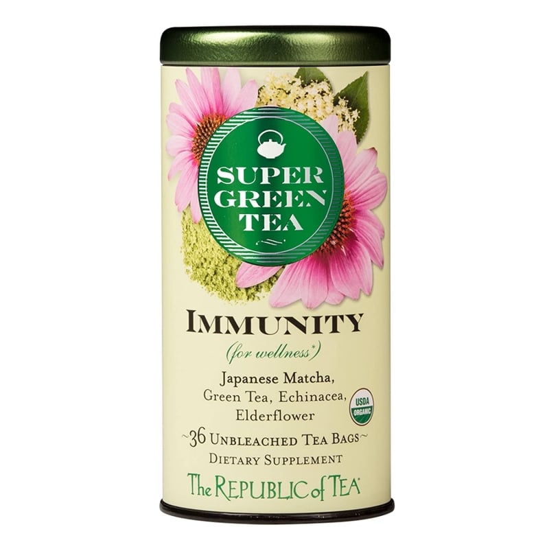 1. The REPUBLIC of TEA Organic Immunity Supergreen Tea, 36 CT