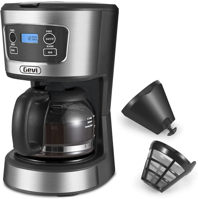 10. Gevi Small Programmable Coffee Maker 