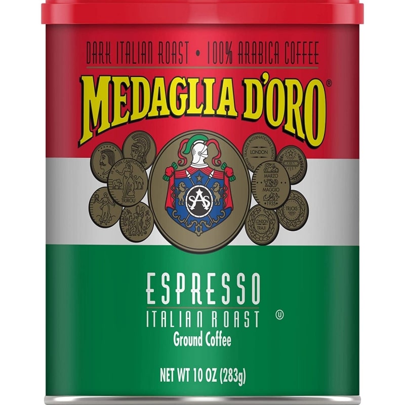 10. Medaglia D'Oro Italian Roast Espresso Style Ground Coffee 