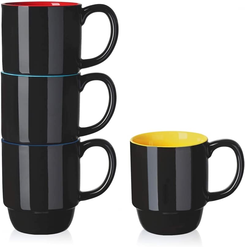 12. Dishwasher Safe Color Combo Teocera Coffee Mug Set 