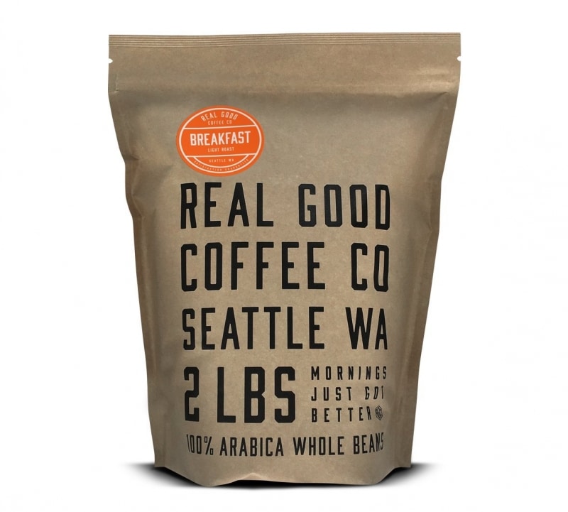 18. Real Good Coffee Company Whole Bean Coffee 