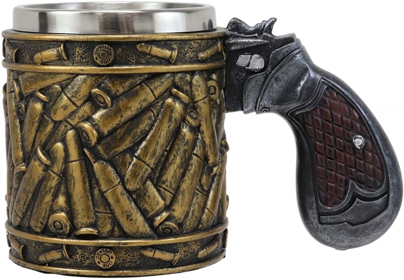 27. Ebros Bullet Shell Casing Design Mug