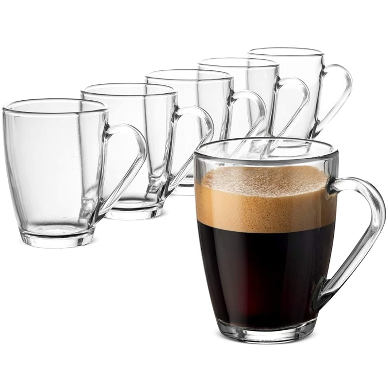 2. Bormoili Rocco Glass Coffee Mug