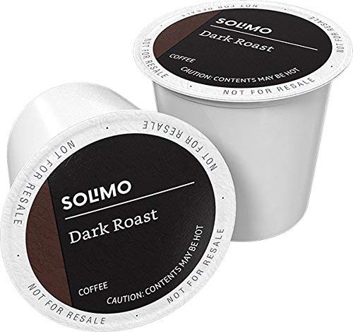 2. Solimo Dark Roast Coffee Pods 