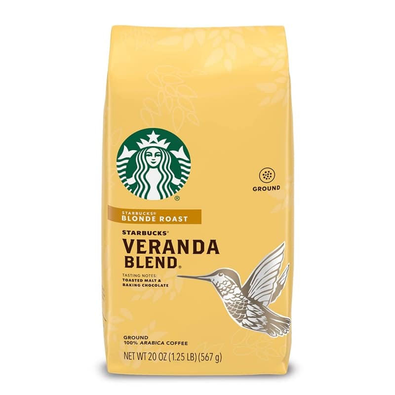 2. Starbucks Blonde Roast Ground Coffee 