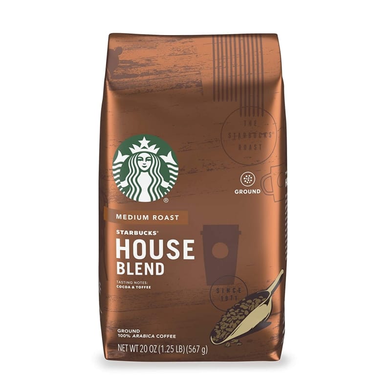 2. Starbucks Medium Roast Ground Coffee 