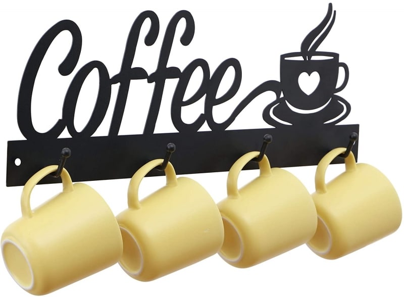 10. ANNYHOME Metal Coffee Mug Holder