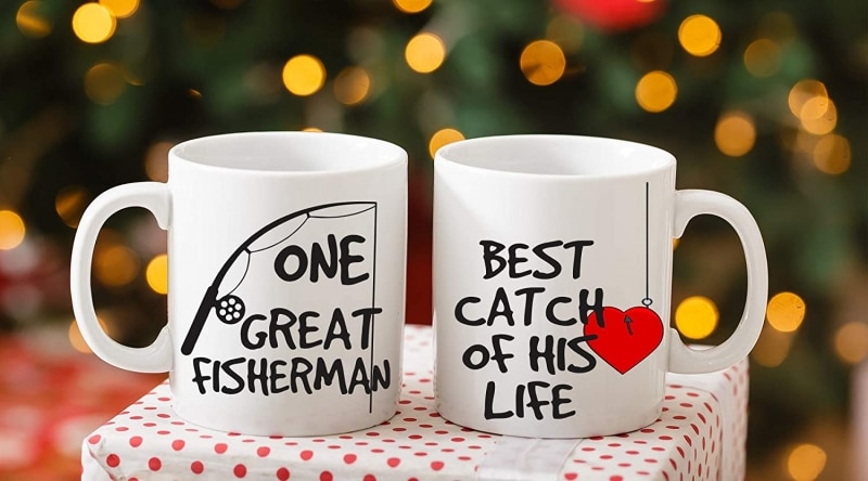 8. One Great Fisherman, Best Catch Of His Life Couples Mug