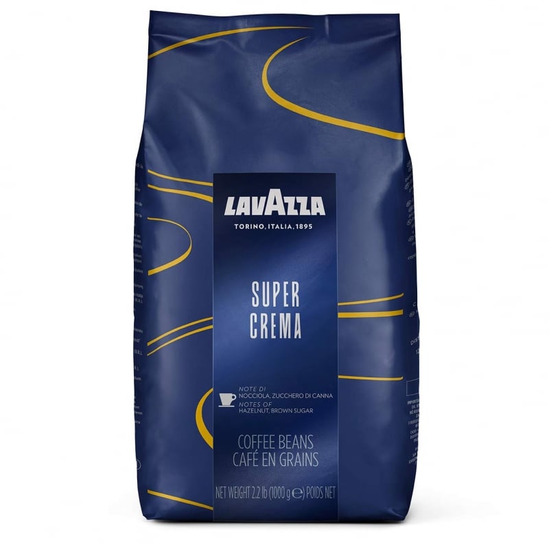 3. Lavazza Super Crema Whole Bean Coffee Blend 
