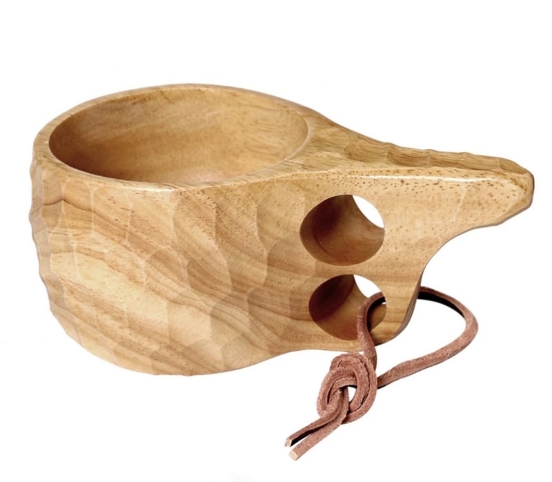 26. Wooden Mug Portable Camping Drinking Cup 