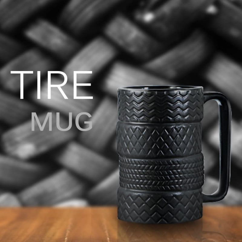 25. EPFamily 3D Cool Car Mug Tyre Tire